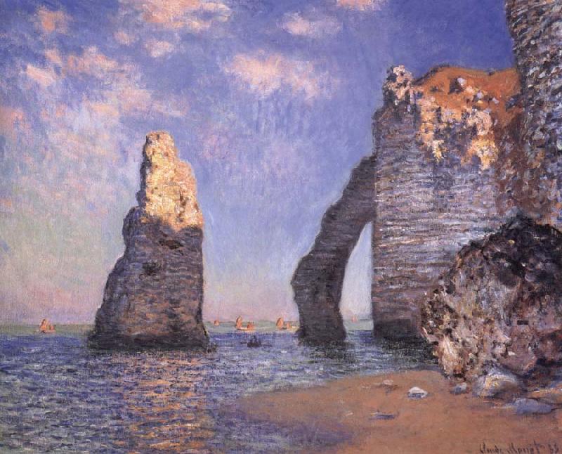 Claude Monet The Needle Rock and the Porte d-Aval,Etretat Spain oil painting art